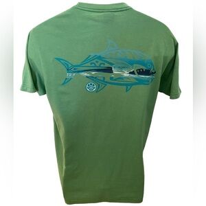 HIC Hawaiian Island Creations Fish Tee Shirt Men M Medium